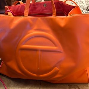 Telfar orange large bag. Great condition.